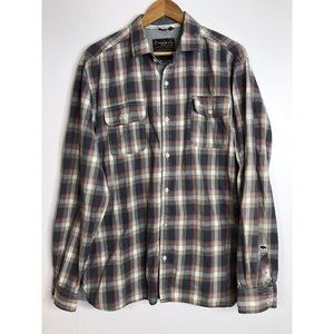 Buffalo David Bitton 2XL Plaid Gray Multicolor Long Sleeve Shirt